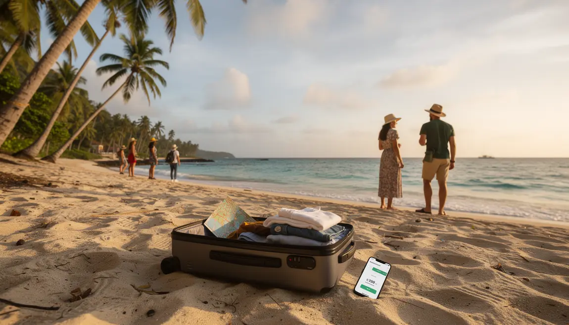 Vue plage Martinique budget malin