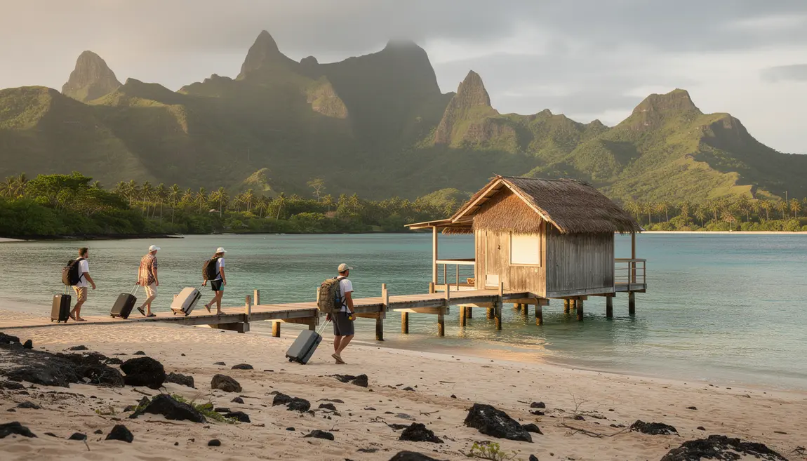 Tahiti plage lagon voyageurs budget controle