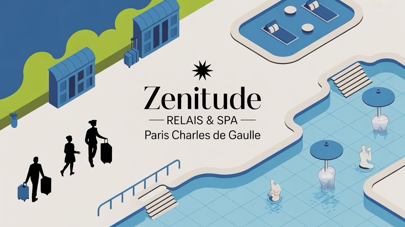 hotel spa zenitude relais & spa - paris charles de gaulle piscine voyageurs
