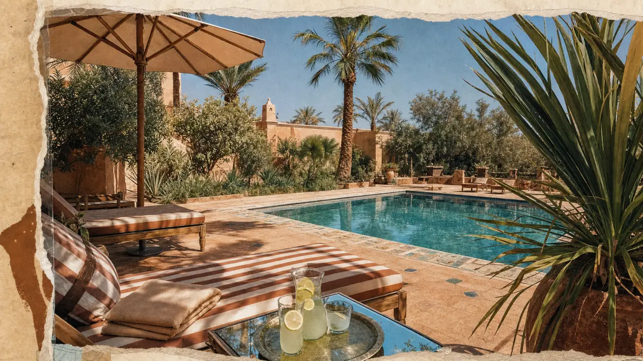 Marrakech plage : piscine et citronnade à Marrakech