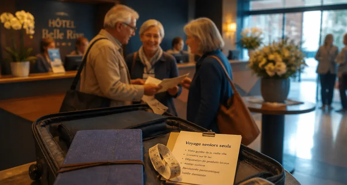 Voyages organisés pour personnes seules 60 ans : seniors en petit groupe
