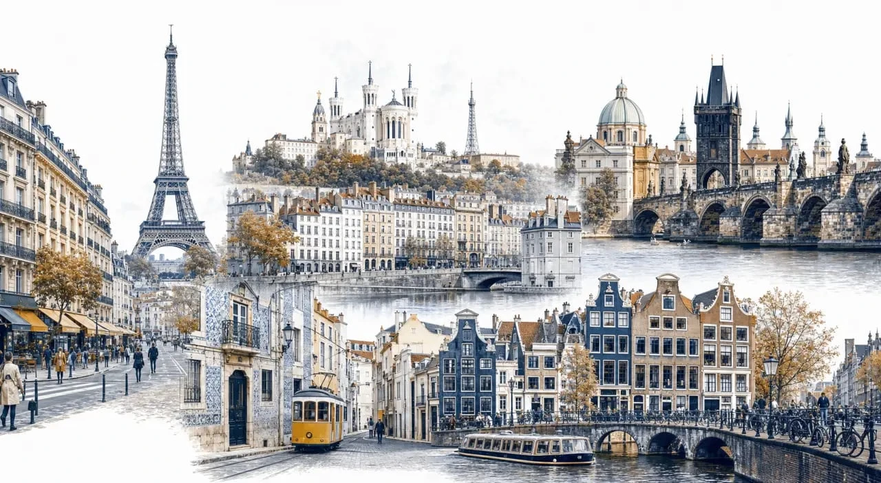 Ville à visiter : panorama éditorial de plusieurs villes européennes emblématiques
