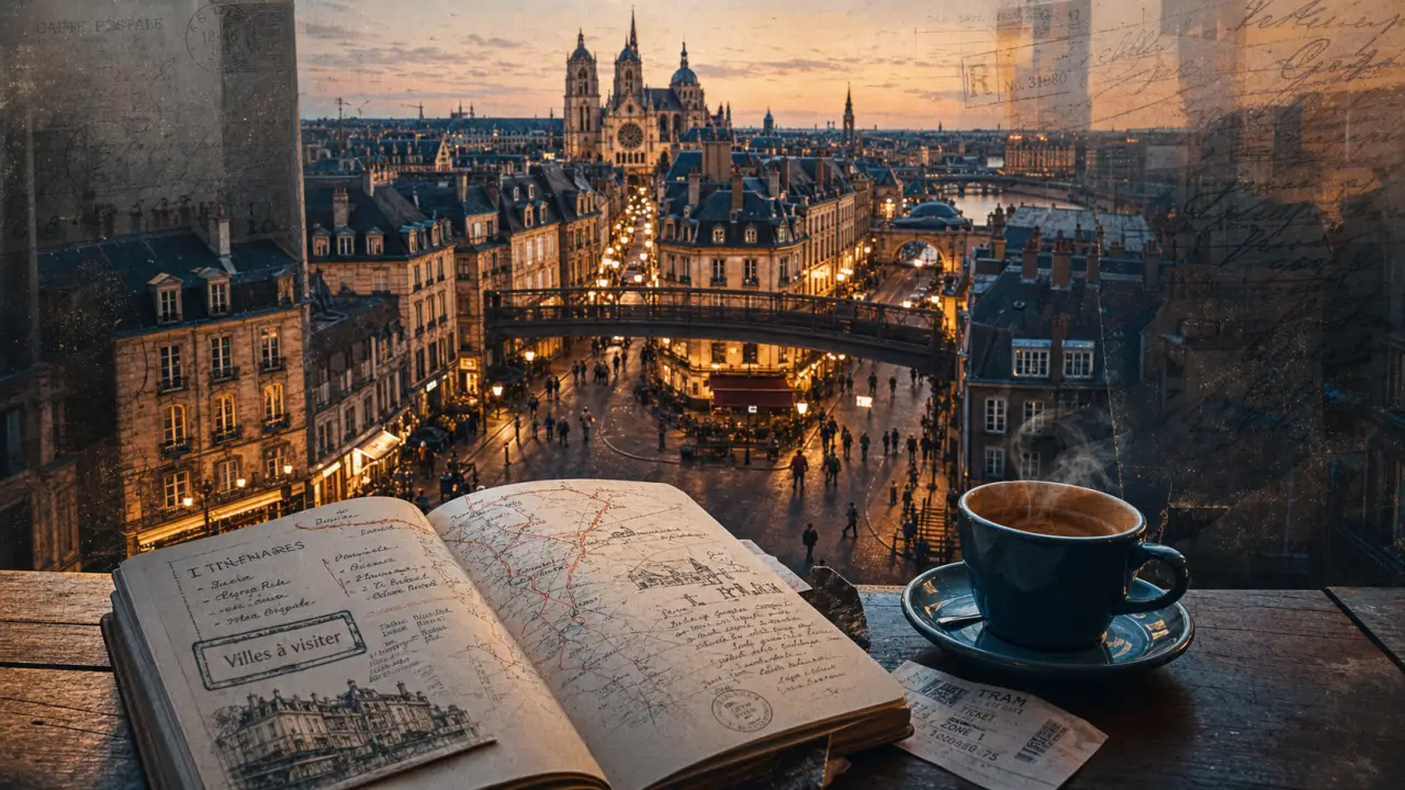 Ville à visiter : panorama européen, carnet de voyage, cathédrale et canaux